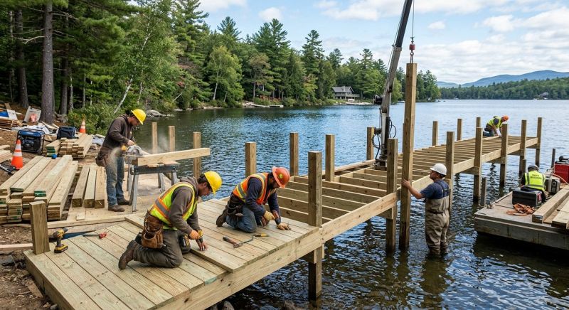 Pond Dock Construction in Denver County, CO