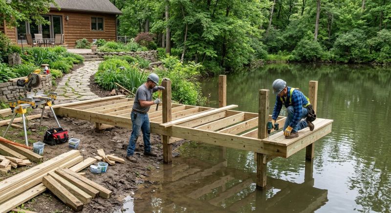 Pond Dock Installation in Kansas City, MO