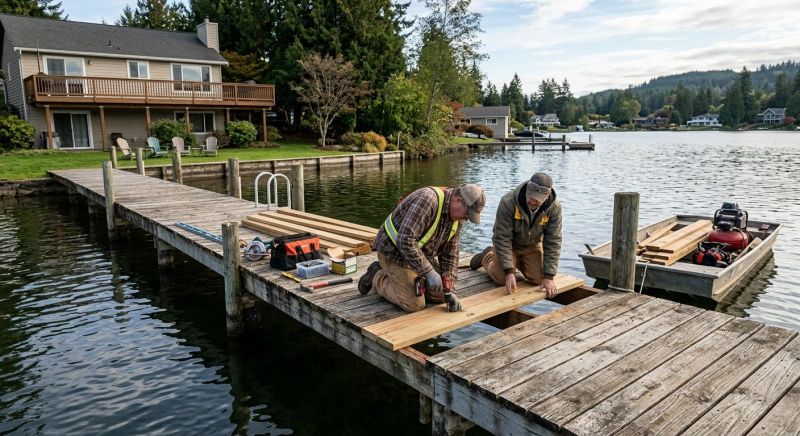 Wood Dock Repair in Littleton, CO