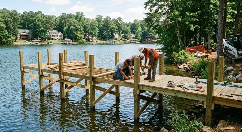 Pond Dock Construction in Denver County, CO
