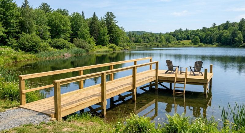 Pond Dock Installation in Roswell, GA